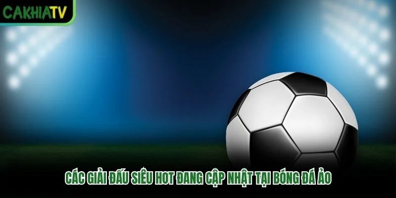 Các giải đấu siêu hot đang cập nhật tại bóng đá ảo