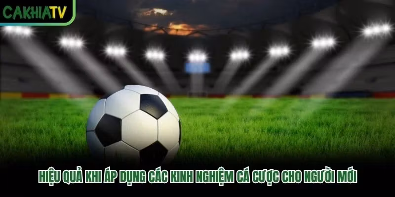 Hiệu quả khi áp dụng các kinh nghiệm cá cược cho người mới