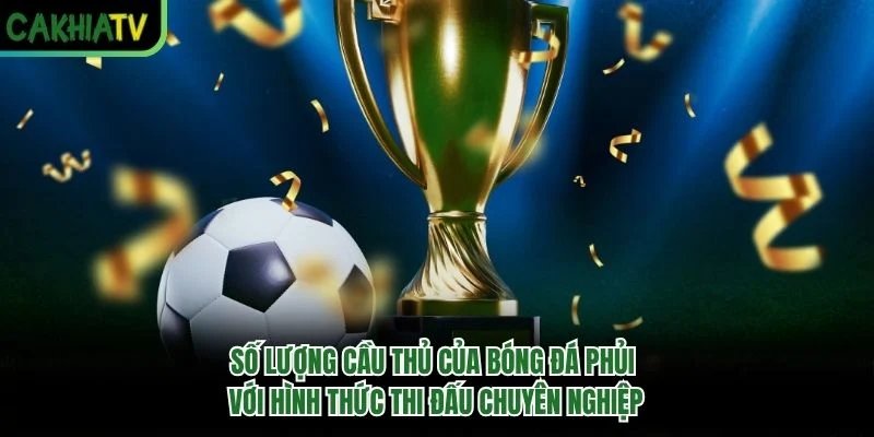 Số lượng cầu thủ của bóng đá phủi với hình thức thi đấu chuyên nghiệp Số lượng cầu thủ của bóng đá phủi với hình thức thi đấu chuyên nghiệp